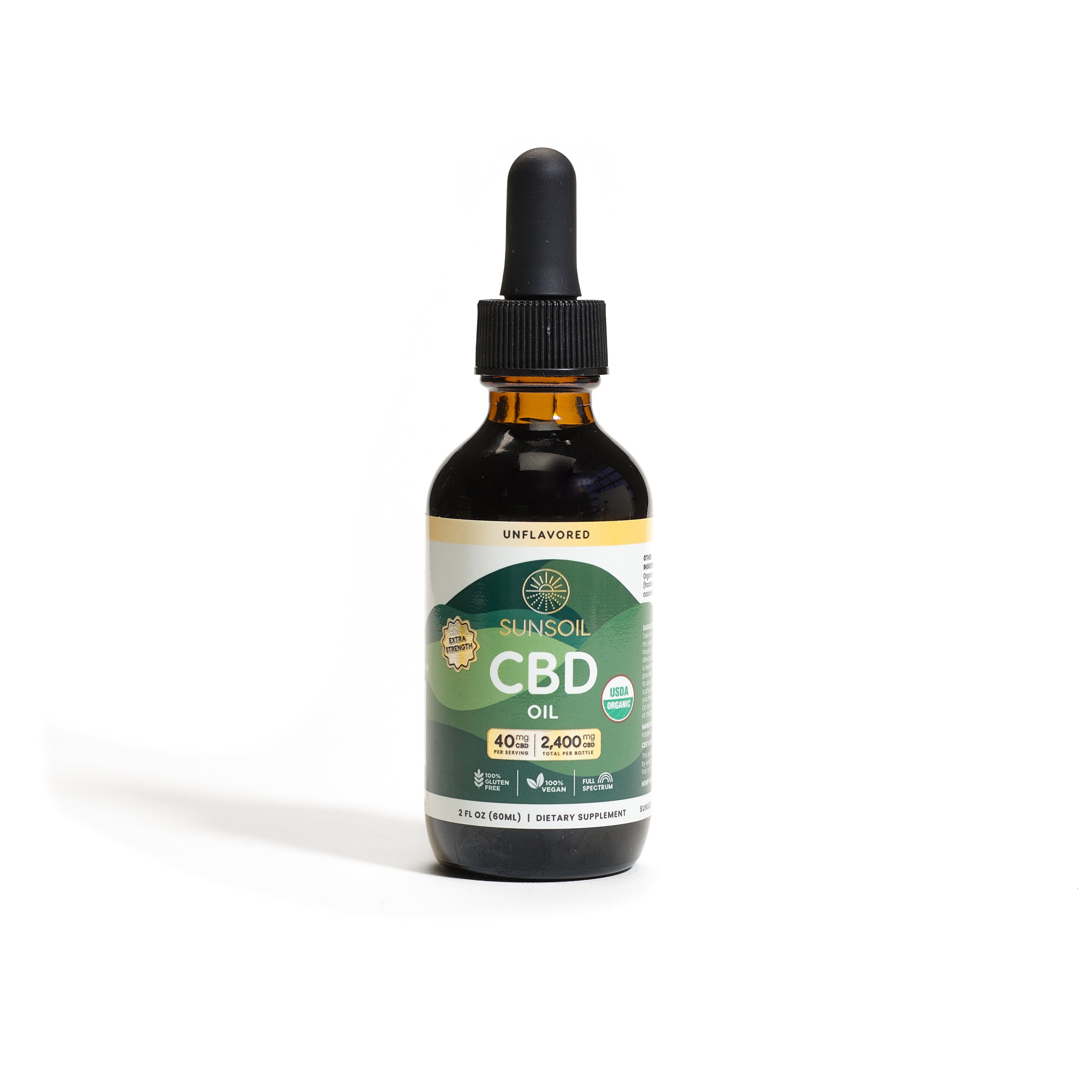 Extra Strength CBD Oil, Unflavored