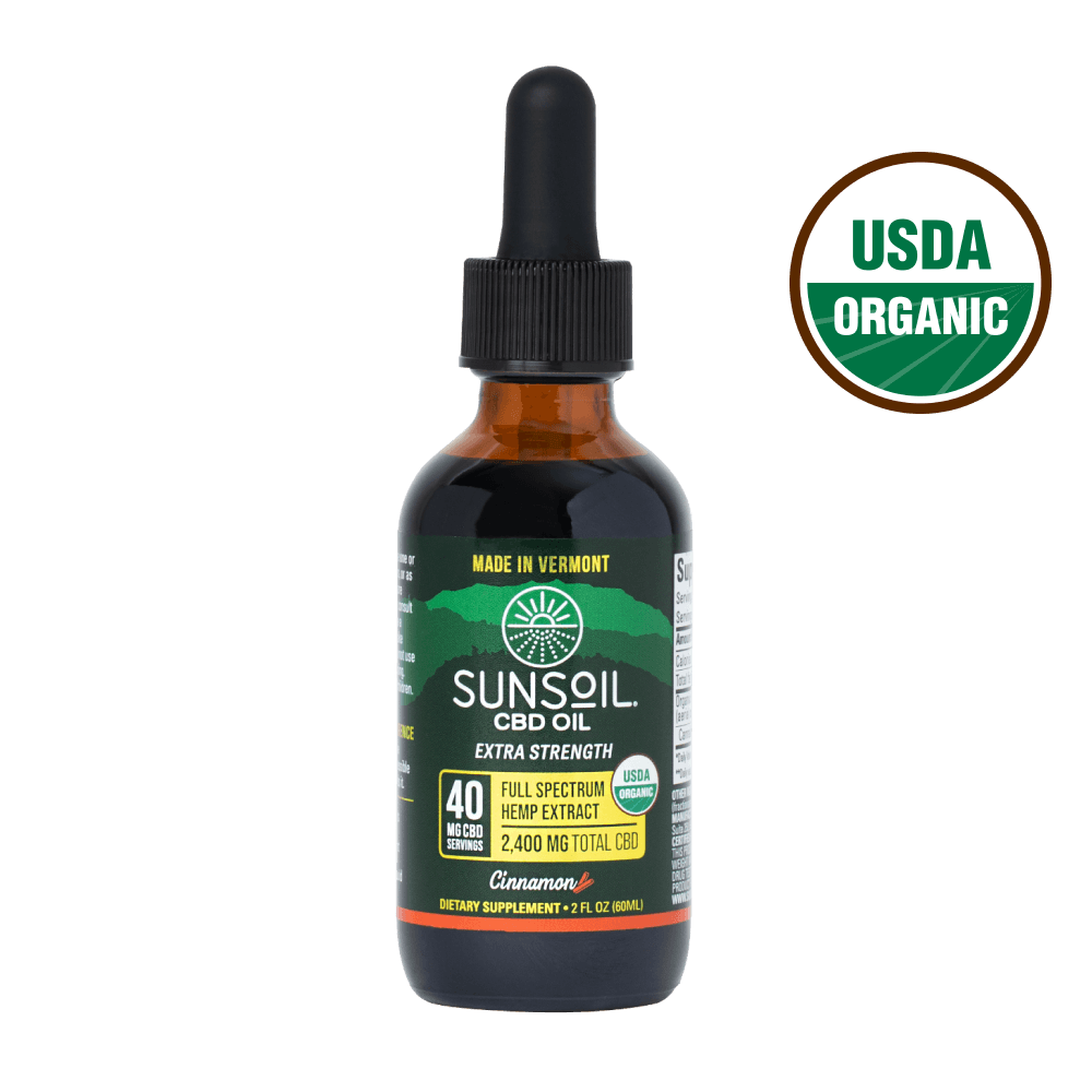 Cinnamon CBD oil, Extra Strength - Sunsoil